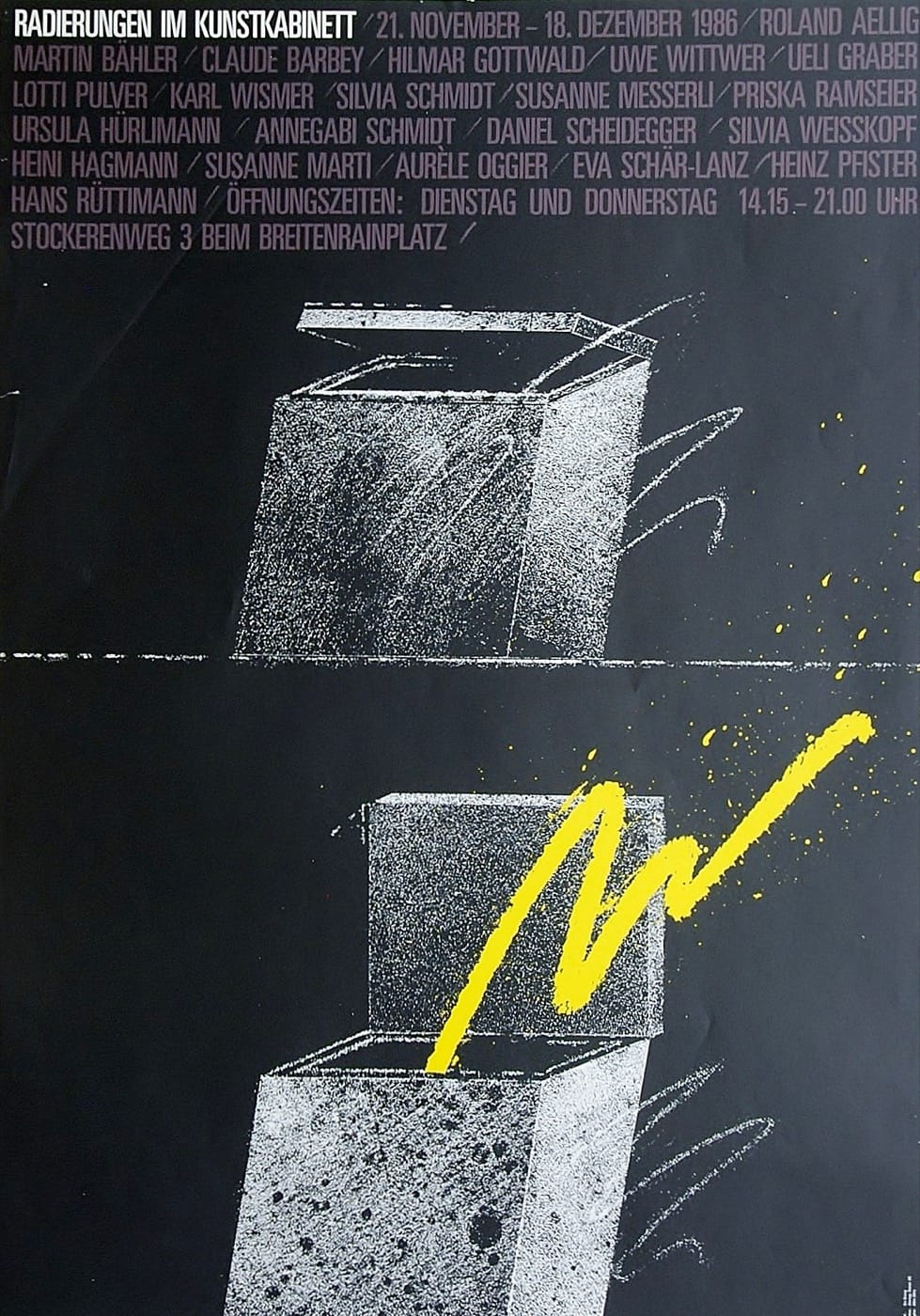 Radierungen von Roland Aellig u.a.