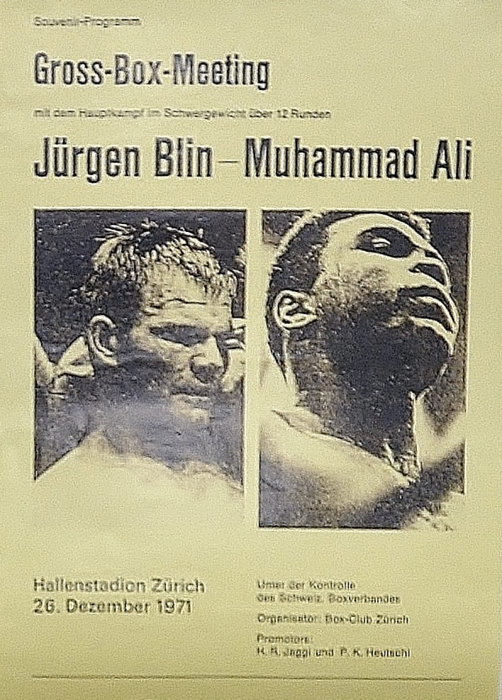 Mohammed Ali. Gross Box-Meeting
